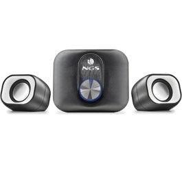 Ngs Altavoces Comet 2.1 - Sistema de Altavoces 2.1 con Subwoofer, 20W RMS